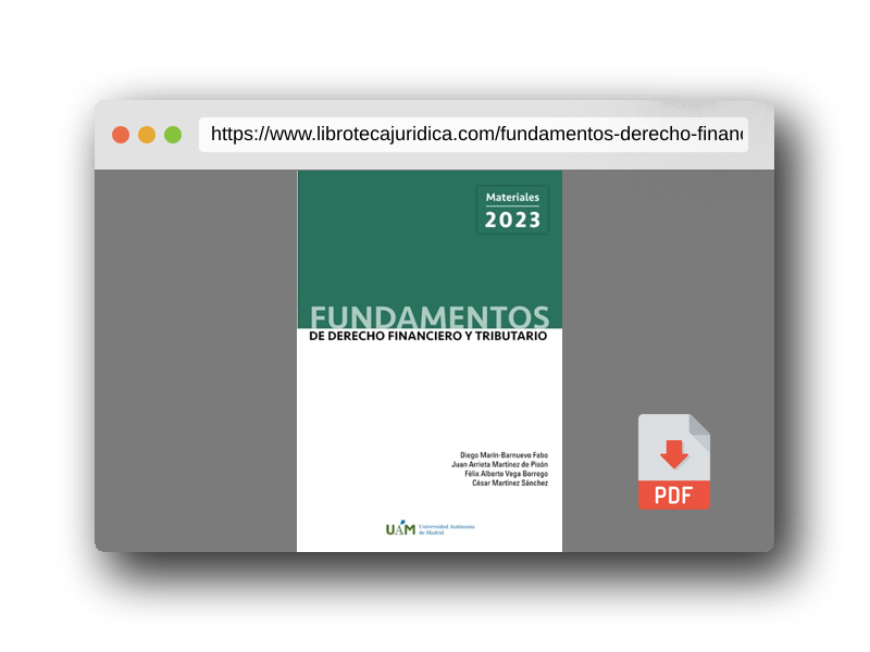 Vista previa del PDF del libro Fundamentos de Derecho Financiero y Tributario. Materiales 2023.