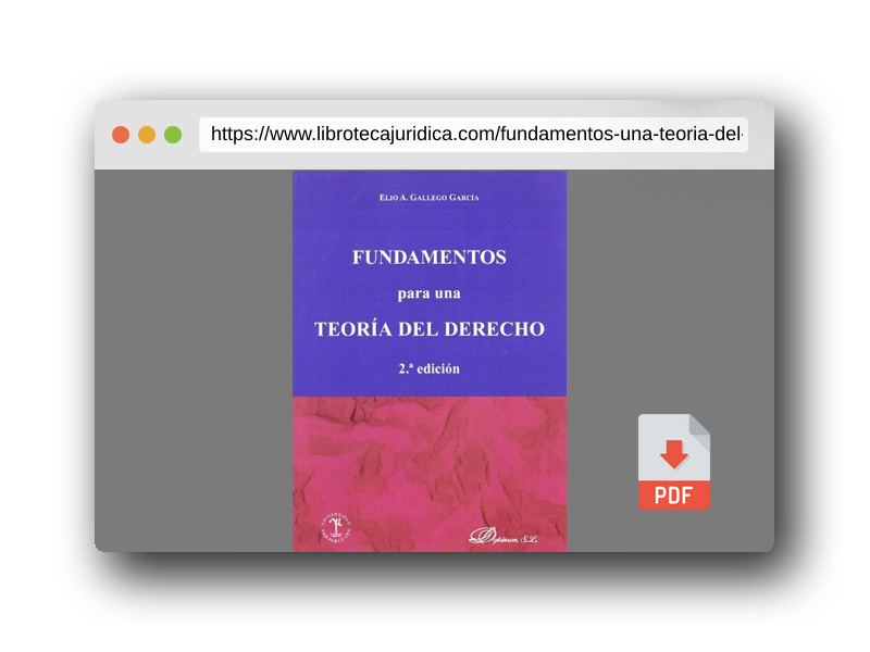 Vista previa del PDF del libro Fundamentos Para Una Teoría Del Derecho 2ª Edición (SIN COLECCION)