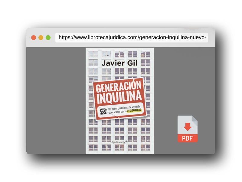 Vista previa del PDF del libro Generación inquilina: Un nuevo paradigma de vivienda para acabar con la desigualda (Ensayo)