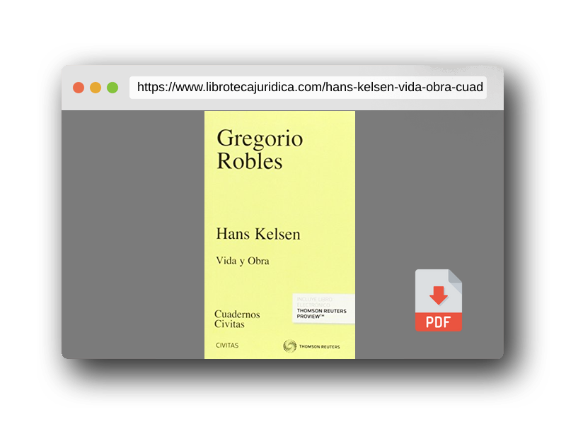 Vista previa del PDF del libro Hans Kelsen: Vida y Obra (Cuadernos)