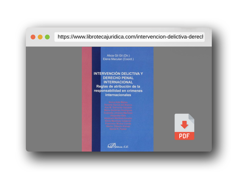 Vista previa del PDF del libro Intervención delictiva y derecho penal internacional (SIN COLECCION)