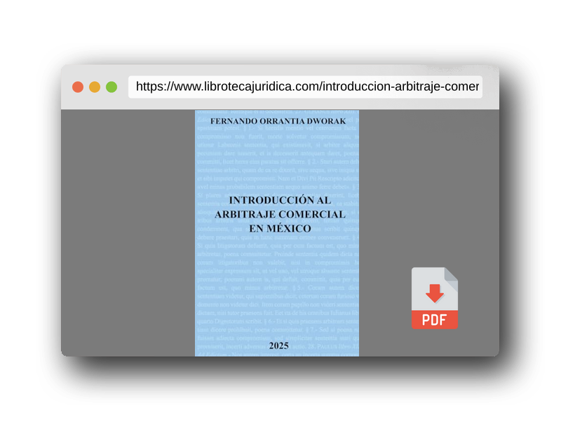 Vista previa del PDF del libro Introducción al arbitraje comercial en México