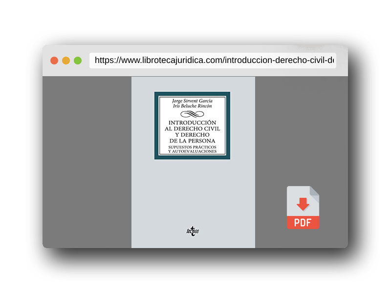 Vista previa del PDF del libro Introducción al derecho civil y derecho de la persona: Supuestos prácticos y autoevaluaciones (Derecho - Biblioteca Universitaria de Editorial Tecnos)