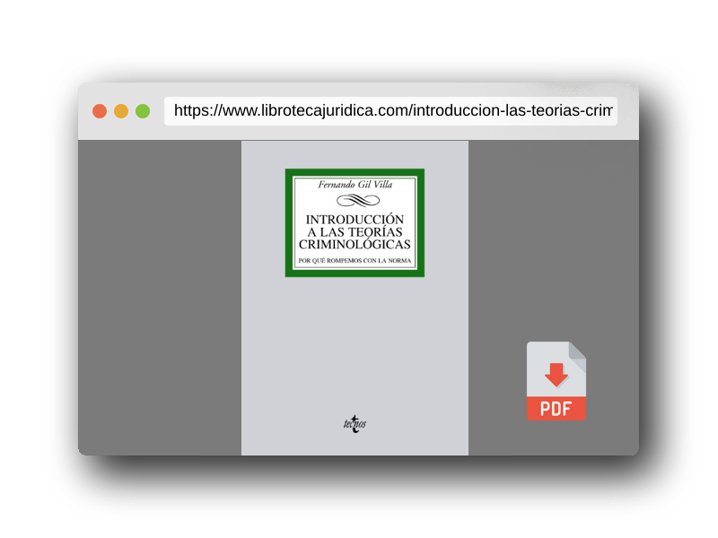 Vista previa del PDF del libro Introducción a las teorías criminológicas: Por qué rompemos con la norma (Derecho - Biblioteca Universitaria de Editorial Tecnos)