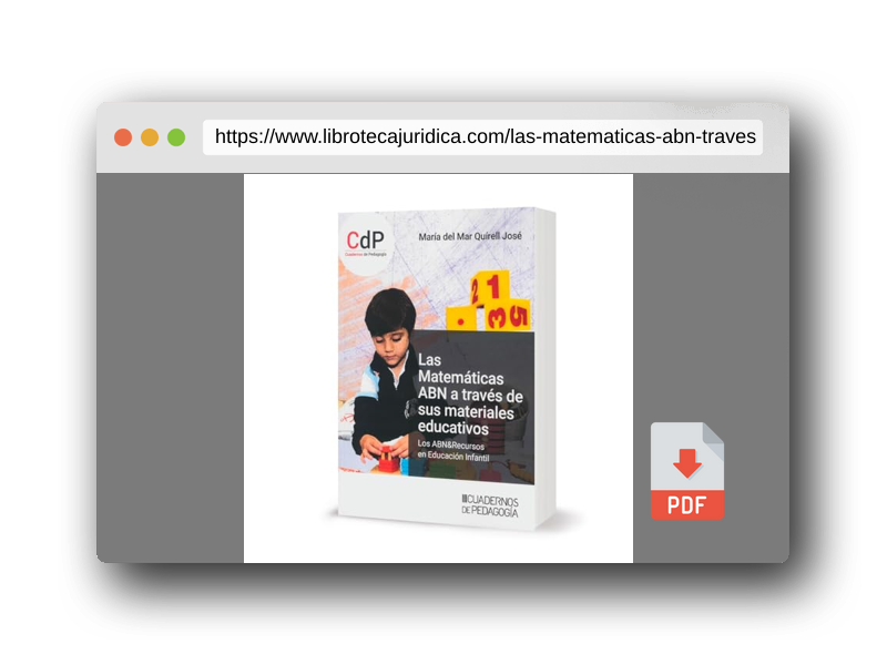 Vista previa del PDF del libro Las matemáticas ABN a través de sus materiales educativos: Los ABN&Recursos en Educación Infantil