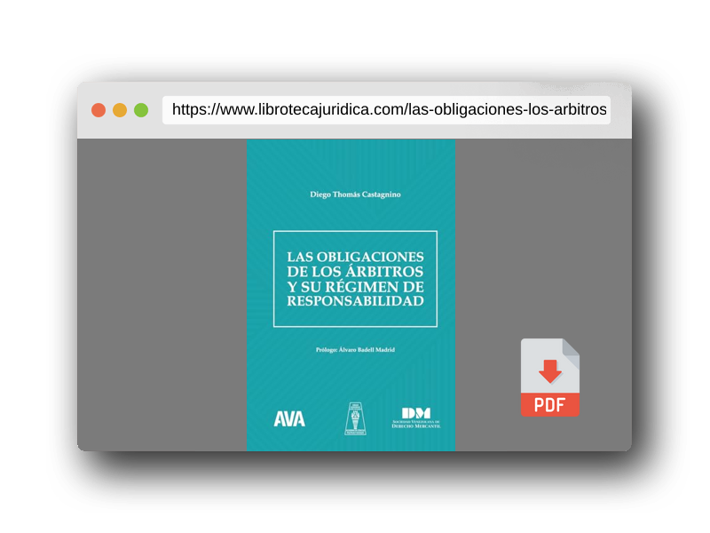 Vista previa del PDF del libro Las obligaciones de los árbitros y su régimen de responsabilidad
