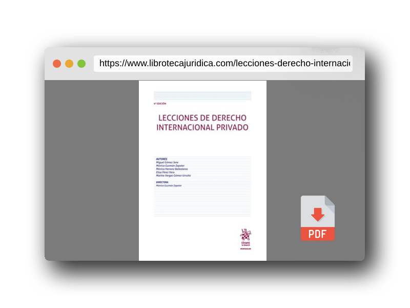 Vista previa del PDF del libro Lecciones de derecho internacional privado 4ª Edición (Manuales de Derecho Administrativo, Financiero e Internacional Público)