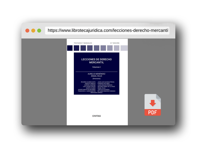 Vista previa del PDF del libro Lecciones de Derecho Mercantil Volumen I (Tratados y Manuales de Derecho)