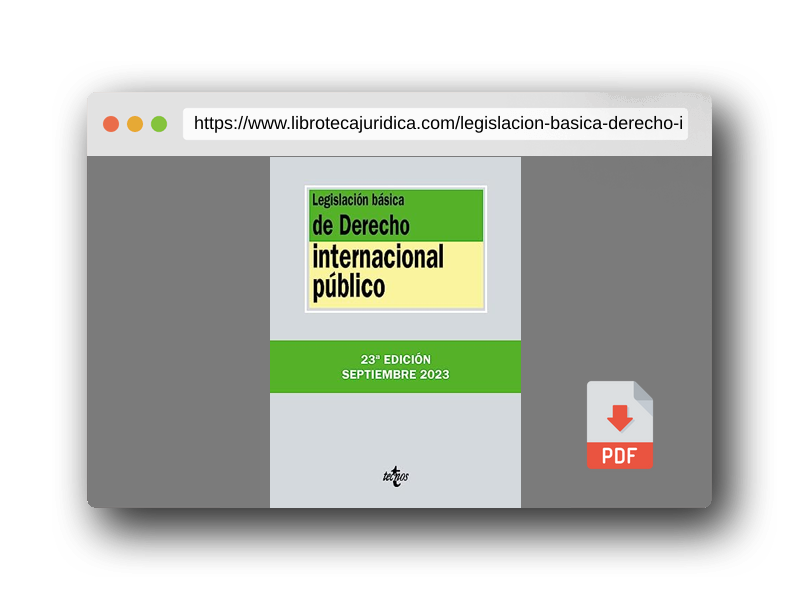 Vista previa del PDF del libro Legislación básica de Derecho Internacional público (Derecho - Biblioteca de Textos Legales)