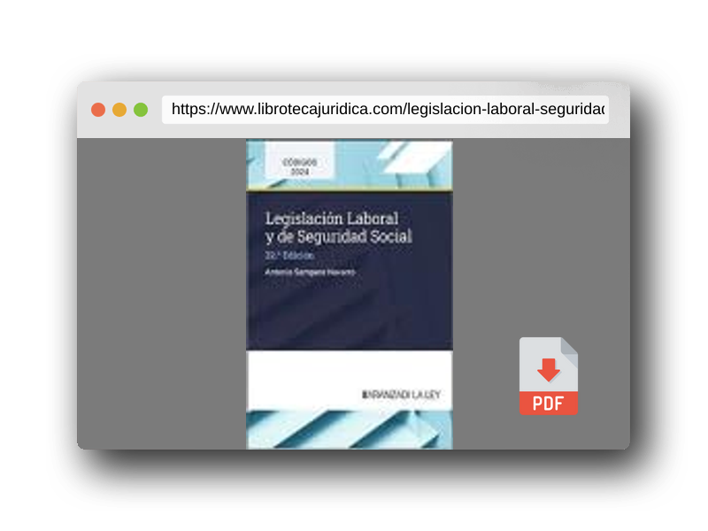 Vista previa del PDF del libro Legislación Laboral y de Seguridad Social (Código)