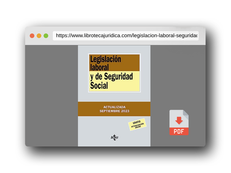 Vista previa del PDF del libro Legislación laboral y de Seguridad Social (Derecho - Biblioteca de Textos Legales)