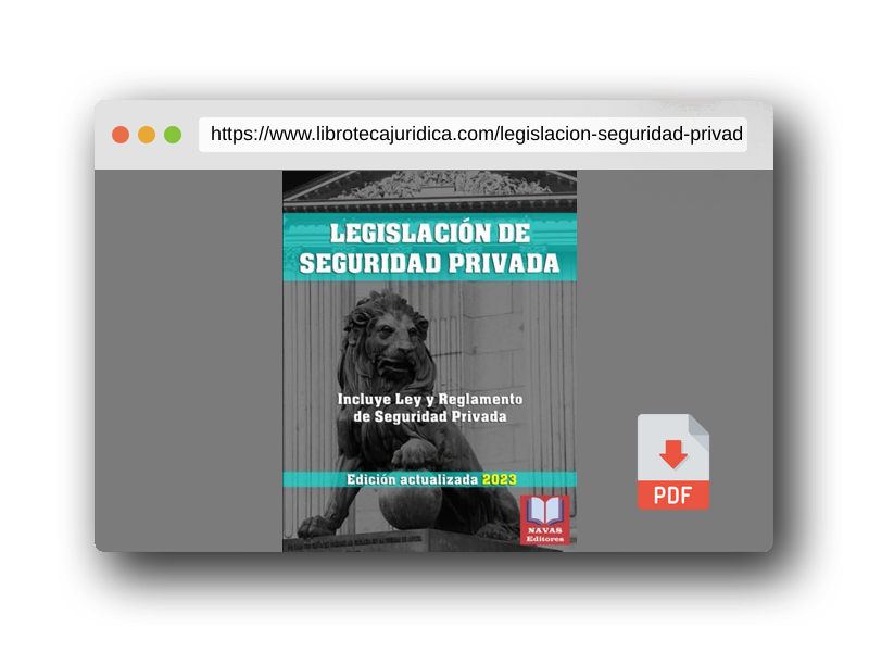 Vista previa del PDF del libro LEGISLACIÓN DE SEGURIDAD PRIVADA. Incluye Ley y Reglamento de Seguridad Privada. Edición actualizada.: Ley 5/2014, de 4 de abril, de Seguridad ... aprueba el Reglamento de Seguridad Privada.