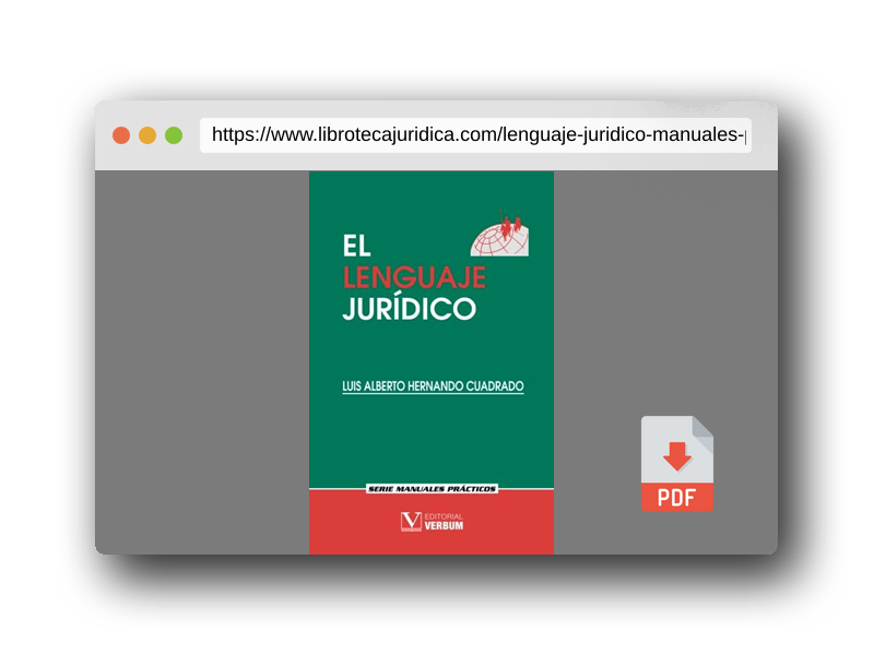 Vista previa del PDF del libro El lenguaje jurídico (Manuales Prácticos)