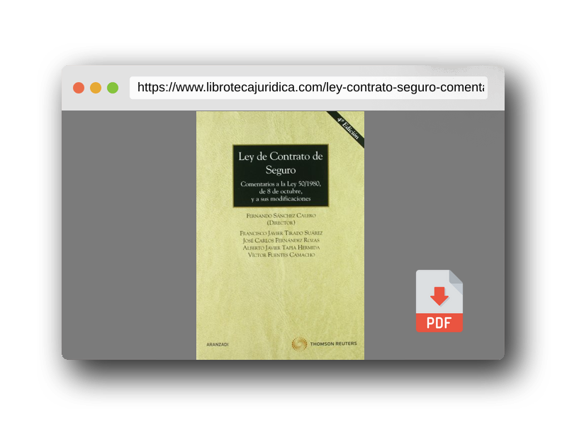 Vista previa del PDF del libro Ley de Contrato de Seguro - Comentarios a la Ley 50/1980, de 8 de octubre, y a sus modificaciones: 103 (Gran Tratado)