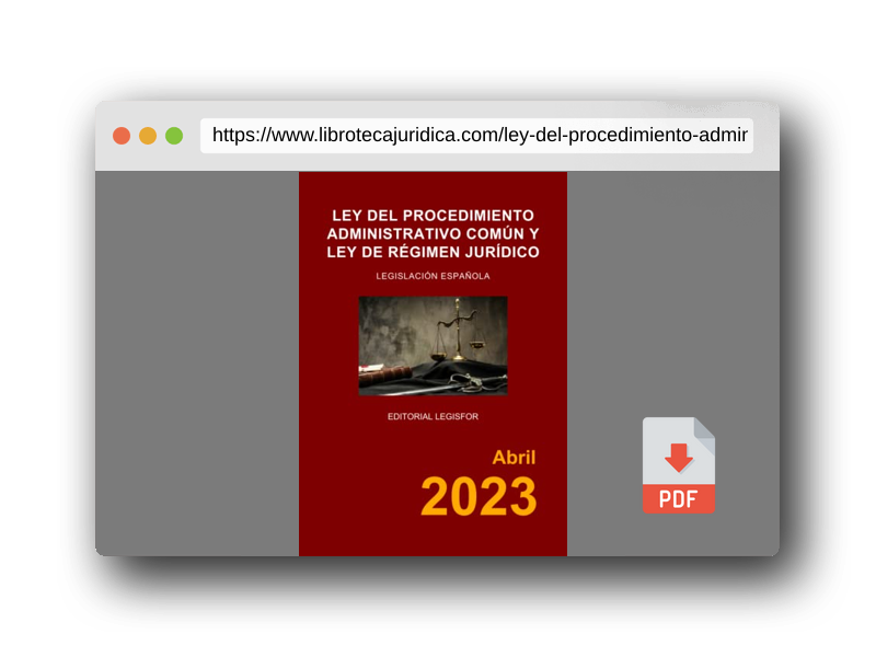 Vista previa del PDF del libro Ley del Procedimiento Administrativo Común y Ley de Régimen Jurídico: Ley 39/2015 y Ley 40/2015