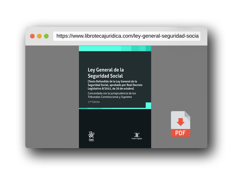 Vista previa del PDF del libro Ley General de la Seguridad Social 17ª Edición 2023 (Textos Legales)
