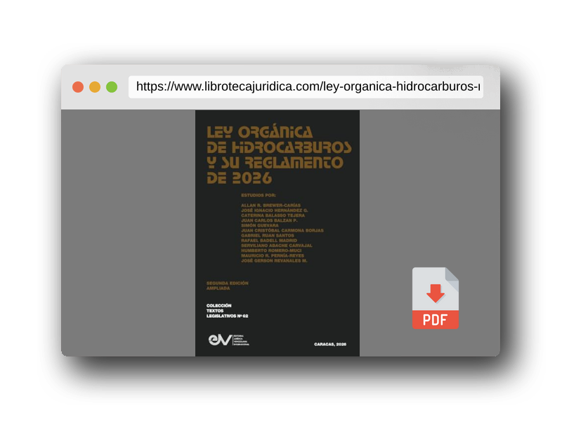 Vista previa del PDF del libro Ley Organica de Hidrocarburos Y Su Reglamento de 2026