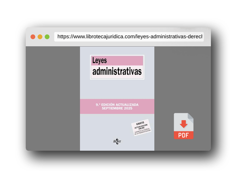 Vista previa del PDF del libro Leyes administrativas (Derecho - Biblioteca de Textos Legales)