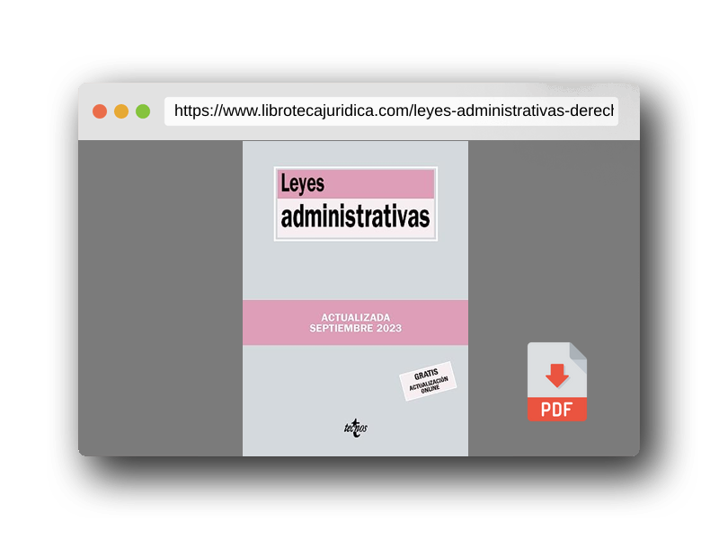 Vista previa del PDF del libro Leyes administrativas (Derecho - Biblioteca de Textos Legales)
