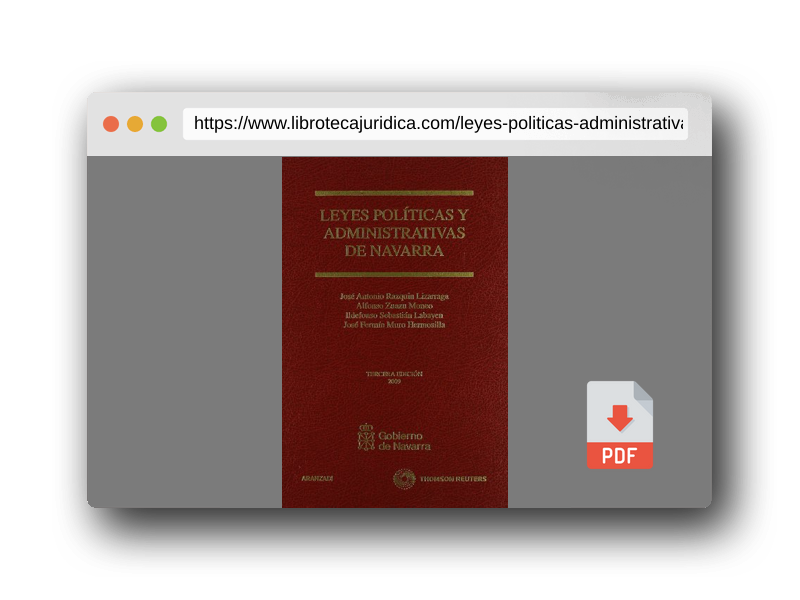 Vista previa del PDF del libro Leyes Políticas y Administrativas de Navarra (Código Profesional)