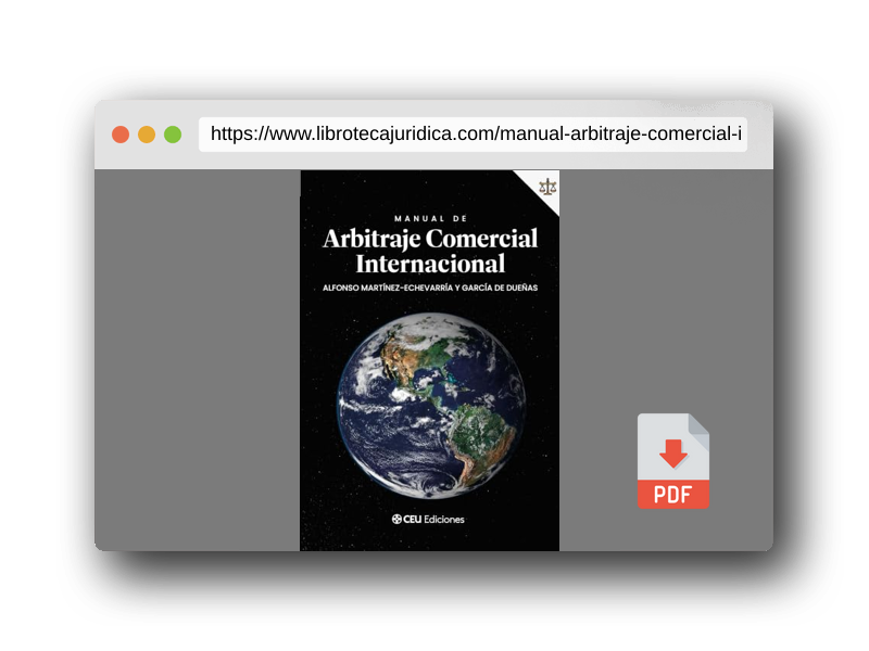 Vista previa del PDF del libro Manual De Arbitraje Comercial Internacional: 5 (Derecho)