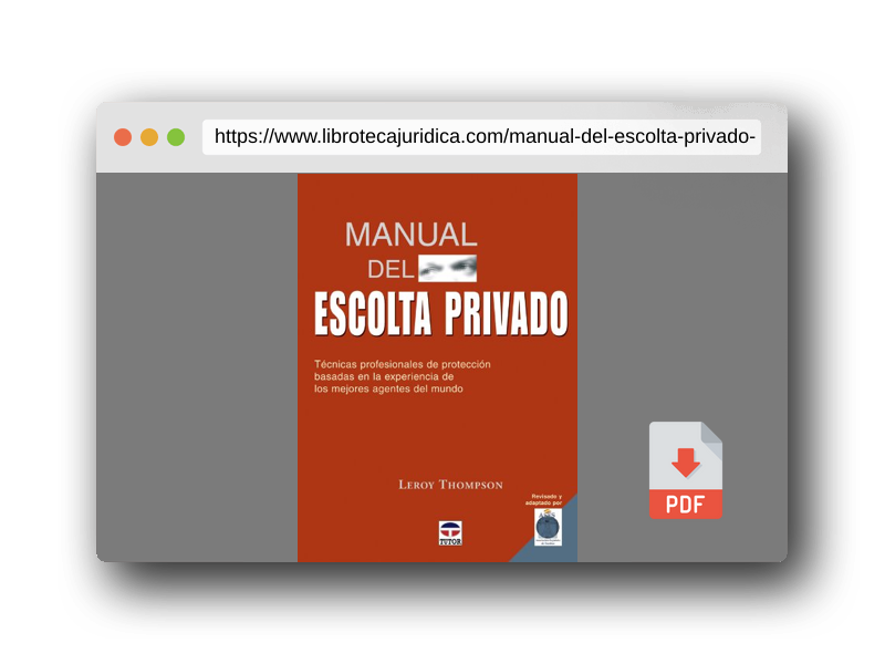 Vista previa del PDF del libro Manual Del Escolta Privado. Técnicas Profesionales de Protección (DEPORTES)