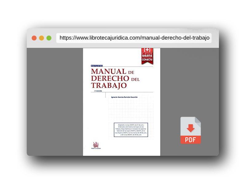Vista previa del PDF del libro Manual de Derecho del Trabajo 5ª Edición 2015 (Manuales de Derecho del Trabajo y Seguridad Social)