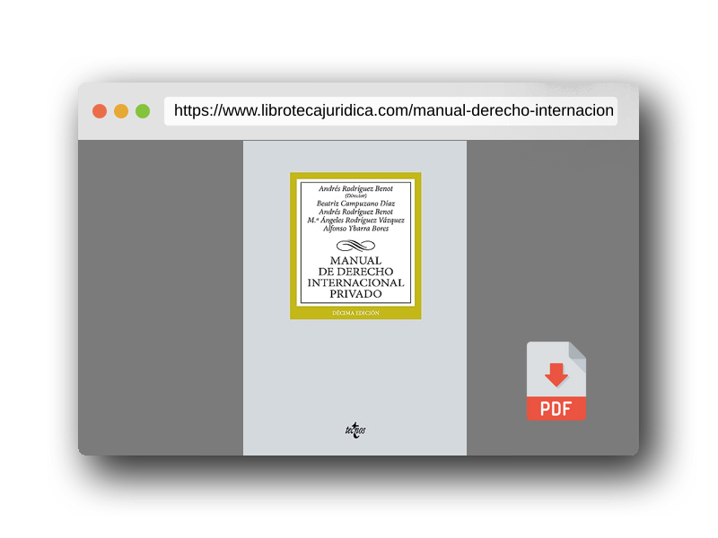 Vista previa del PDF del libro Manual de Derecho Internacional privado (Derecho - Biblioteca Universitaria de Editorial Tecnos)