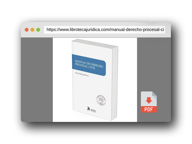 Vista previa del PDF del libro Manual de Derecho procesal civil (SIN COLECCION)
