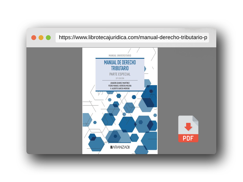 Vista previa del PDF del libro Manual de Derecho Tributario. Parte Especial (Manuales)