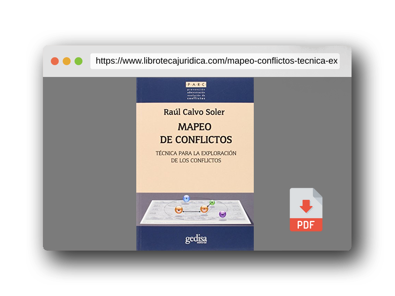 Vista previa del PDF del libro Mapeo de conflictos: Técnica para la exploración de los conflictos: 350012 (Prevención Administración Resolución de conflictos)