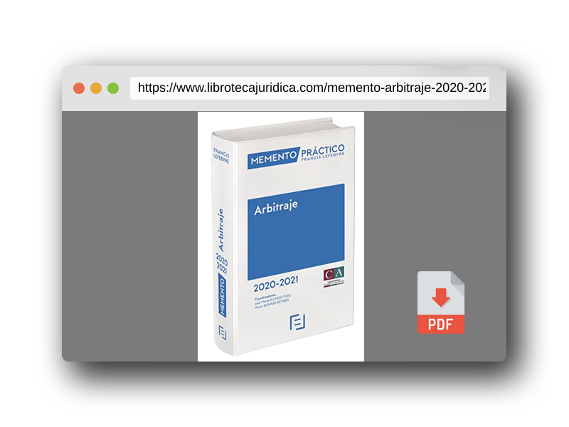 Vista previa del PDF del libro Memento Arbitraje 2020-2021