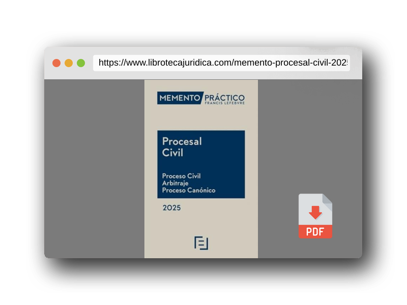 Vista previa del PDF del libro Memento Procesal Civil 2025 (MANUALES)