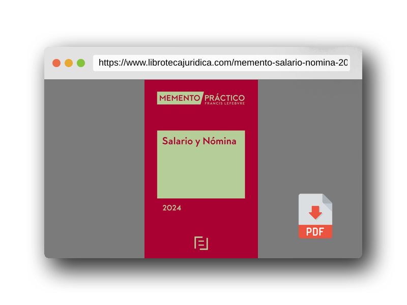 Vista previa del PDF del libro Memento Salario y Nómina 2024 (MANUALES)