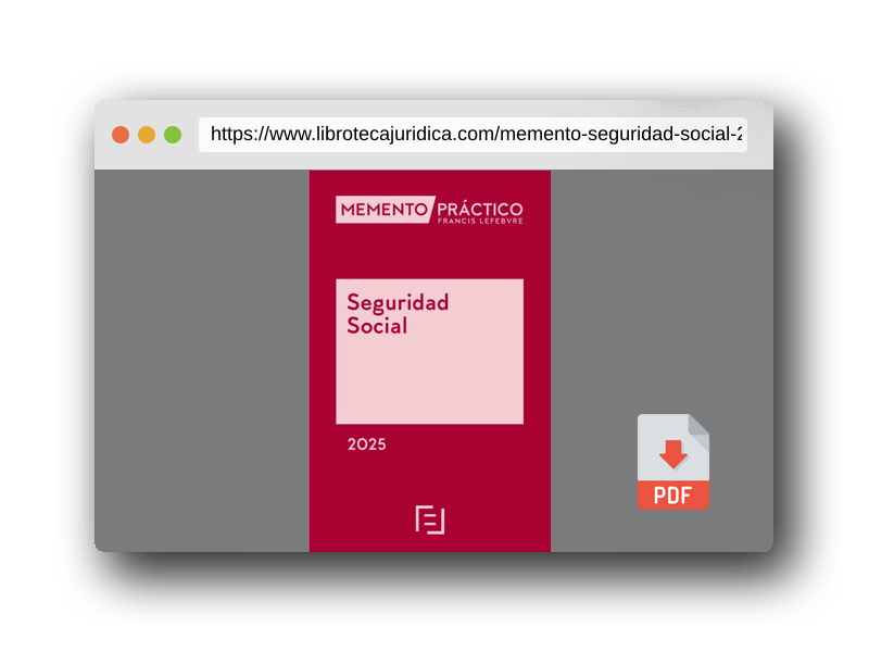 Vista previa del PDF del libro Memento Seguridad Social 2025 (MANUALES)