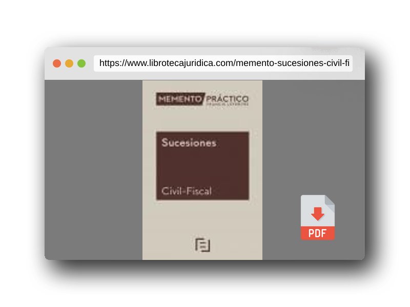 Vista previa del PDF del libro Memento Sucesiones (Civil-Fiscal) 2024 (MANUALES)