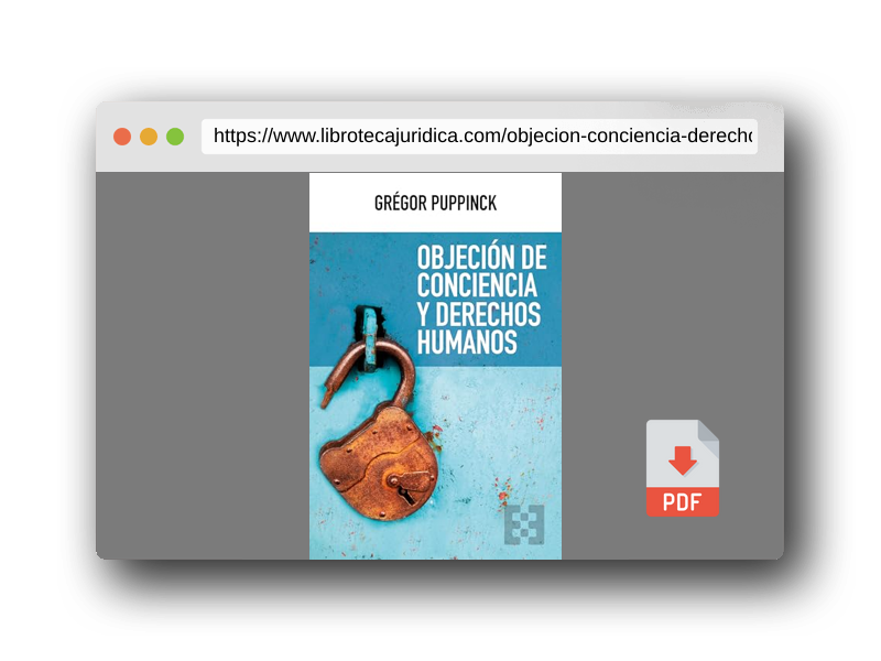 Vista previa del PDF del libro OBJECIÓN DE CONCIENCIA Y DERECHOS HUMANOS: 139 (Nuevo Ensayo)