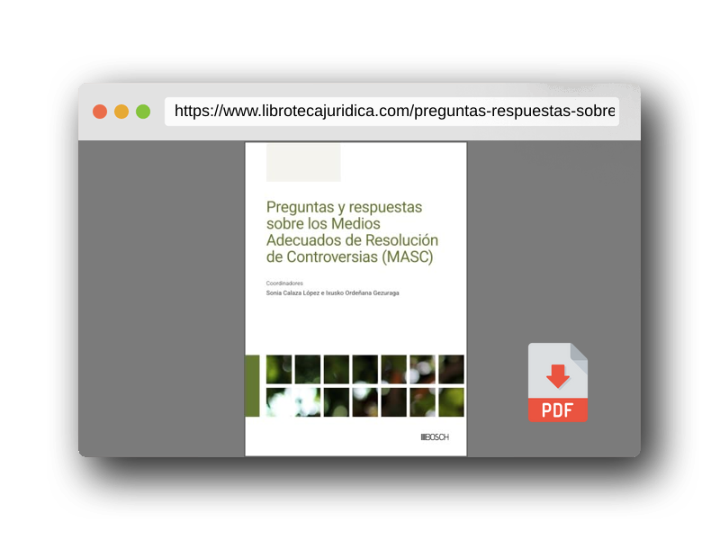 Vista previa del PDF del libro Preguntas y respuestas sobre los Medios Adecuados de Resolución de Controversias (MASC)