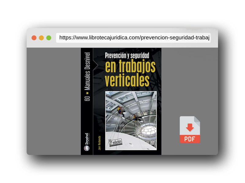 Vista previa del PDF del libro Prevención y seguridad en trabajos verticales (SIN COLECCION)