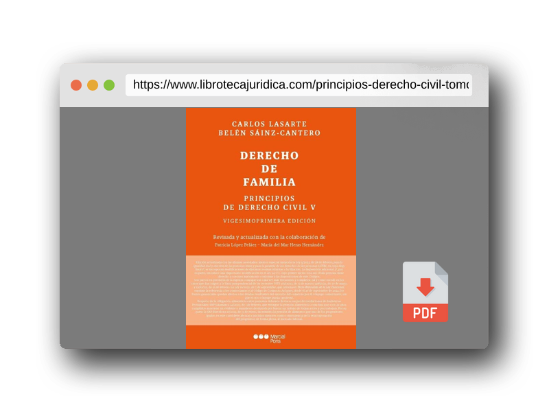 Vista previa del PDF del libro Principios de Derecho civil T.V: Tomo V: Derecho de familia 21ª ed. (Manuales Universitarios)