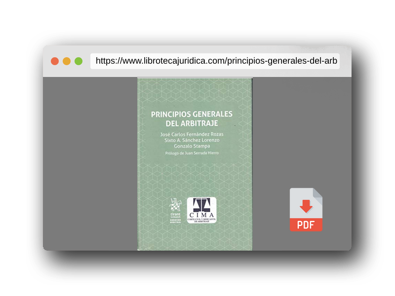 Vista previa del PDF del libro Principios Generales del Arbitraje: 1 (Derecho Arbitral)