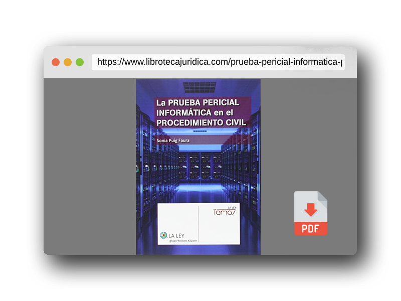 Vista previa del PDF del libro Prueba Pericial Informática En El Procedimiento Civil,La (Temas La Ley)