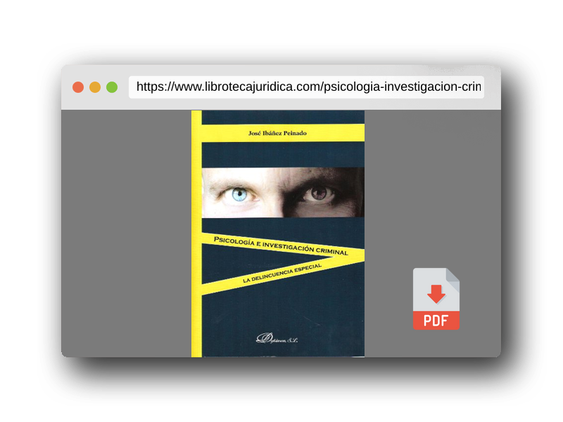 Vista previa del PDF del libro Psicología e investigación criminal: La delincuencia especial (SIN COLECCION)