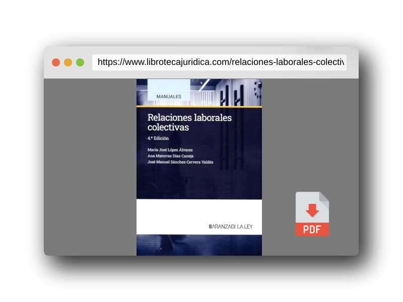 Vista previa del PDF del libro Relaciones laborales colectivas (Manuales)
