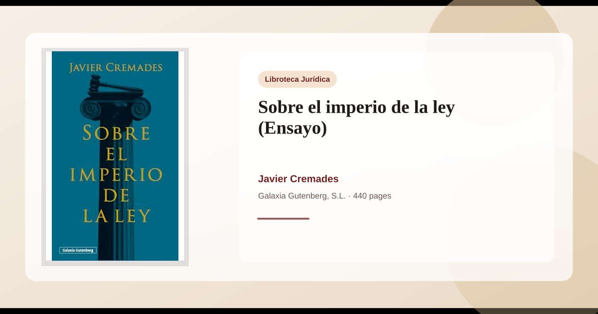 Libro Sobre el imperio de la ley (Ensayo) → Descargar e Imprimir PDF ...