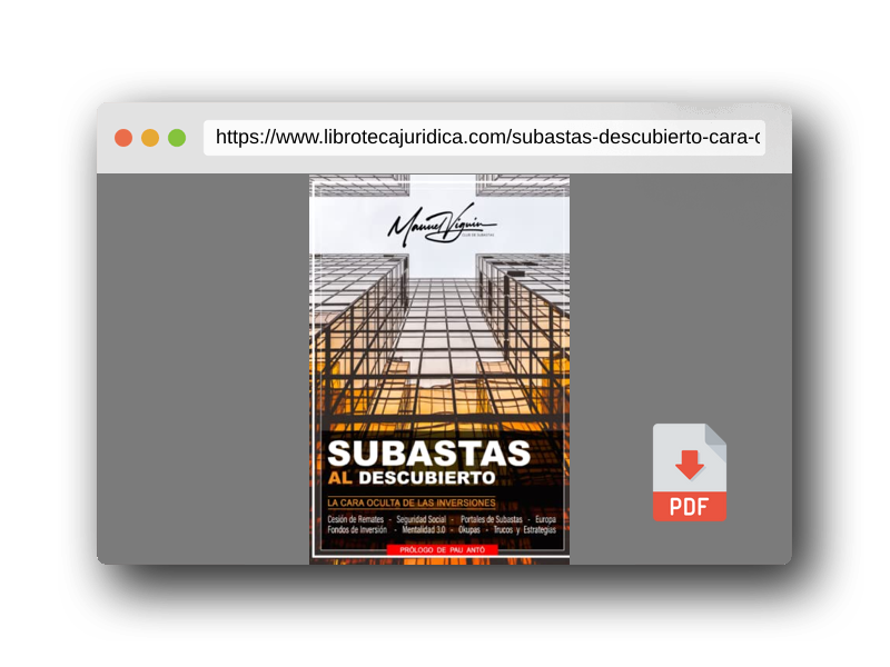 Vista previa del PDF del libro SUBASTAS al descubierto: La cara oculta de las inversiones