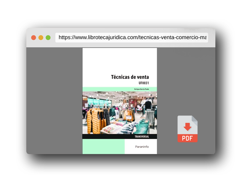 Vista previa del PDF del libro Técnicas de venta (Comercio y Marketing)