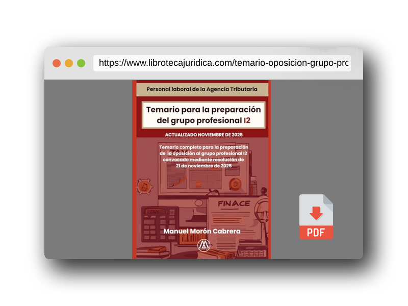 Vista previa del PDF del libro Temario oposición grupo profesional I2