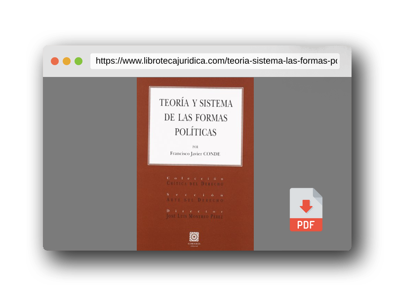 Vista previa del PDF del libro TEORIA Y SISTEMA DE LAS FORMAS POLITICAS (SIN COLECCION)