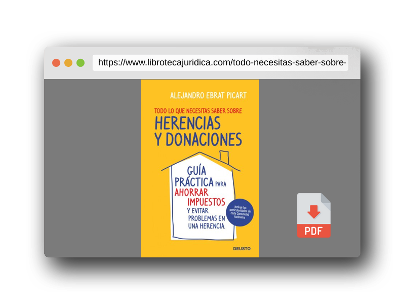 Vista previa del PDF del libro Todo lo que necesitas saber sobre herencias y donaciones: Guía práctica para ahorrar impuestos y evitar problemas en una herencia (Deusto)